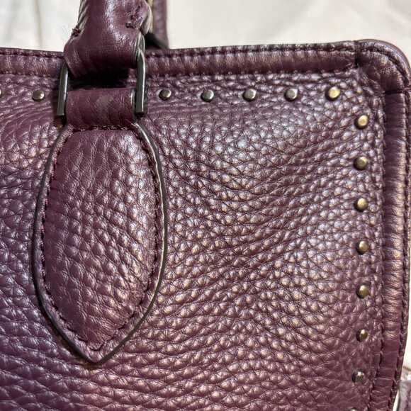 Rebecca Minkoff Moonwalking Leather Satchel in Dark Cherry - Picture 4 of 8